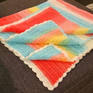 Crochet handmade baby blanket afghan